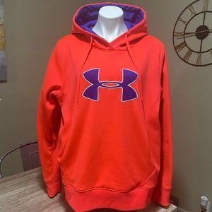Coral and Purple Under Armour Hoodie